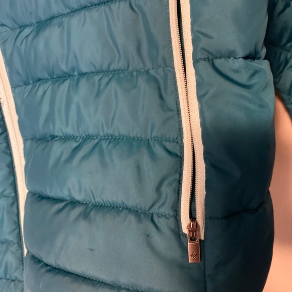 Vintage Columbia Outdoor Jacket Quilted Puffer Green Womens L - Picture 4 of 5